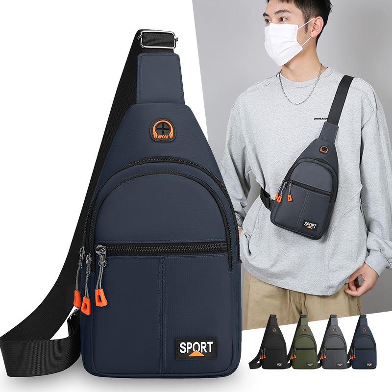 Men's Crossbody Bag Outgoing Lightweight Sports Travel Chest Bag Large Capacity Shoulder Bag