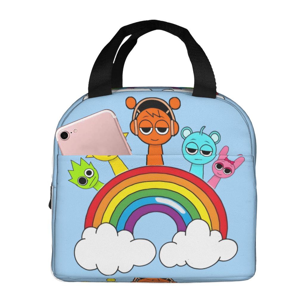Custom S-Sprunkies Insulated Lunch Bags for Women Men Music Game Portable Thermal Cooler Bento Box Work School Travel