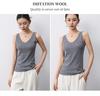 Yangzi Wool Knit U-Neck Women's Sleeveless Slim Fit Vest - Spring/Summer