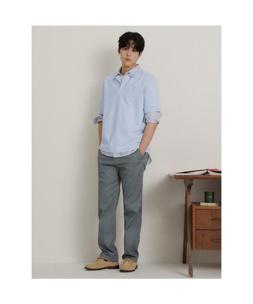 Binpolmen Pigment Washed Comfort Fit Chino Pants Green