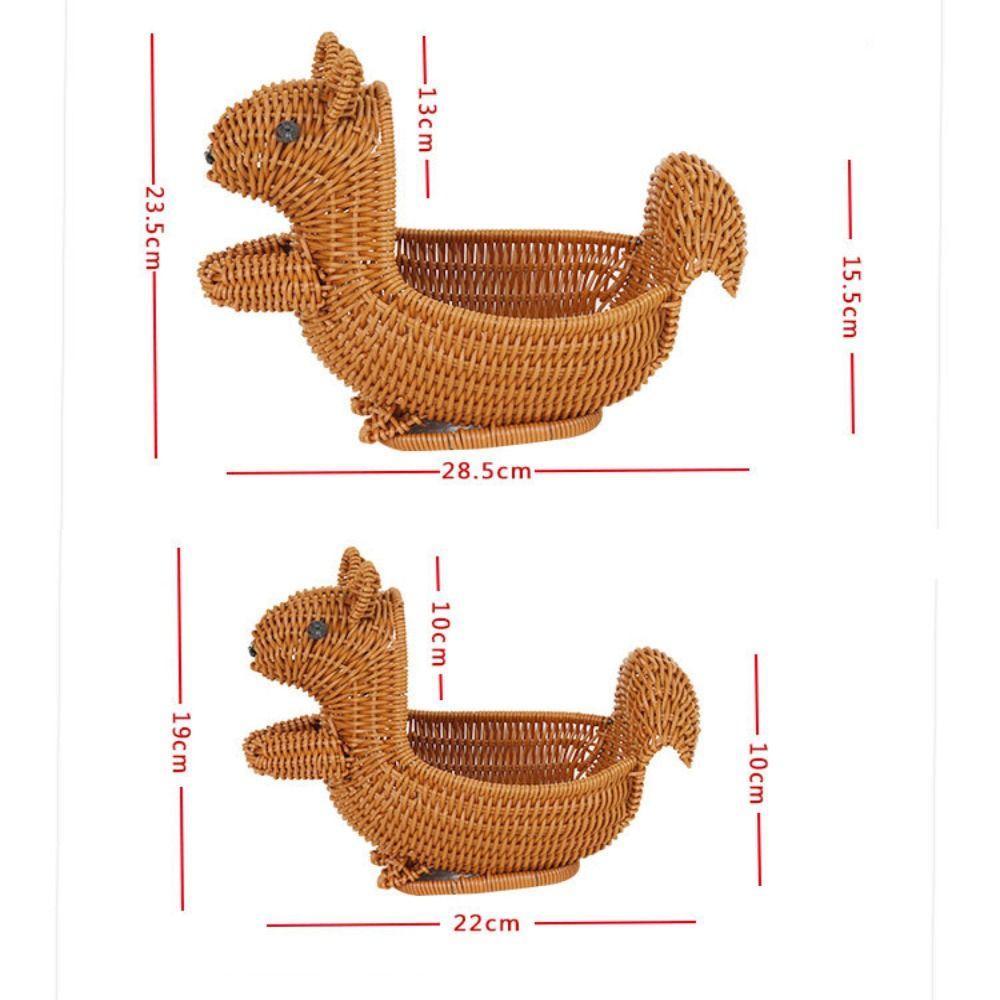 Neuer tragbarer handgewebter Brotaufbewahrungskorb atmungsaktiv 5 Stile Outdoor-Picknickkorb Doppelgriff Hochzeitsschrank