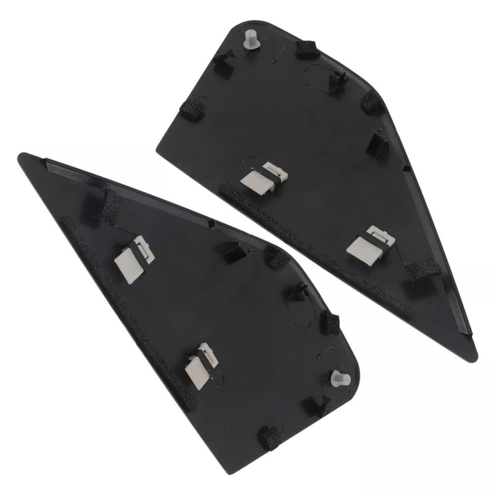 Left & Right Front Door Garnish Window Glass Plate Trim Cap For Honda Fit 2009-2