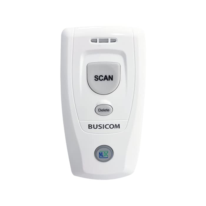 Busicom 2D Barcode Compatible Wireless Barcode Reader Memory Japanese Manual BC-BS802D-V2-CW (Bluetooth, USB, Function, Antibacterial, Included)