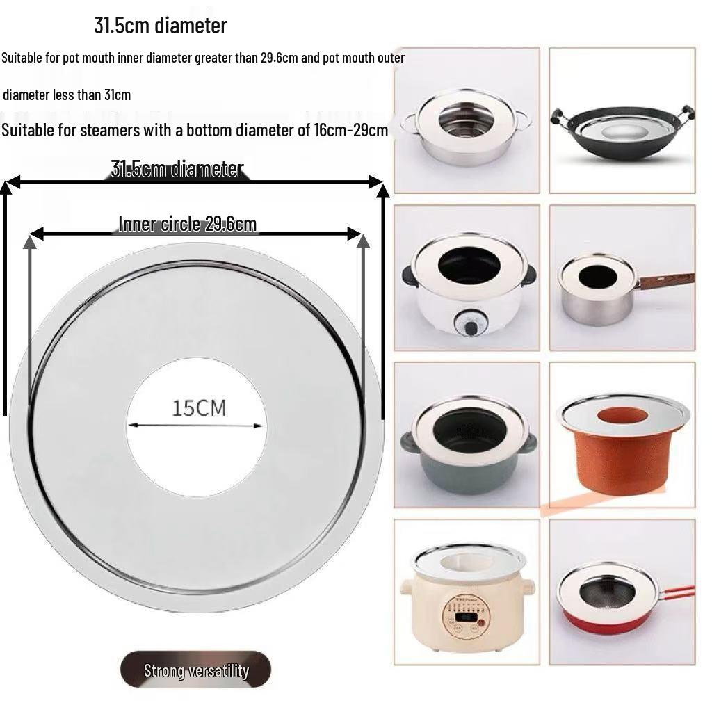 Bamboo Steamer Thickened Steaming Sheet for Wok, Milk Pot, Casserole, and Soup Pot