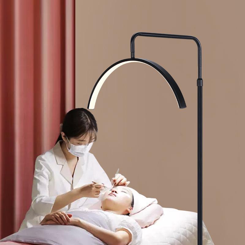 

U-Shaped LED Floor Lamp for Eyelash Extensions, Nail Art, and Tattooing – Eye Protection and Shadowless Magnifying Light KTY monochrome