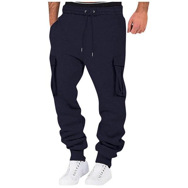 Summer new multi-pocket tooling casual pants men's trend sports long pants