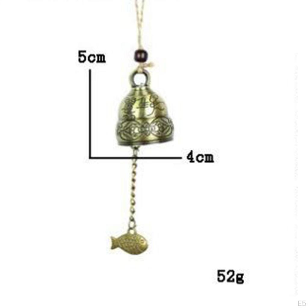 1pc Fengshui Bell Vintage Dragon Wind Chimes for home and garden Hanging Decoration