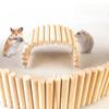 Holzhamster Kletterleiter Biegsames Hamster Habitat Spielzeug Hamster Hängebrücke Igel