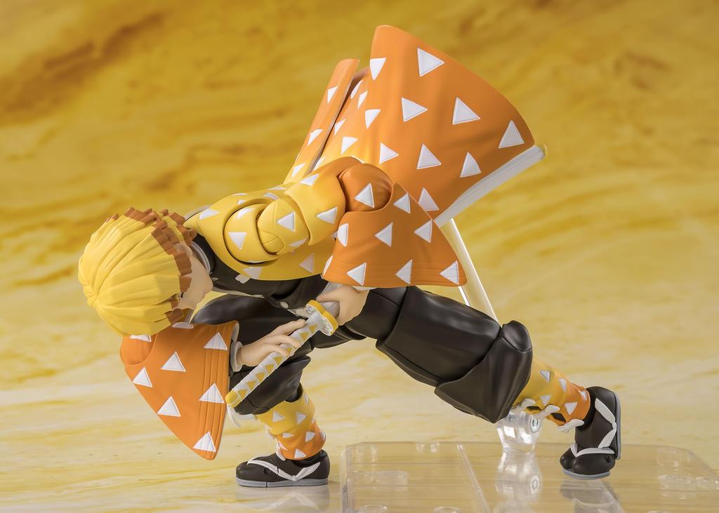 TAMASHII NATIONS S.H.Figuarts Demon Slayer: Kimetsu no Yaiba Zenitsu Agatsuma, approximately 140mm, PVC & ABS painted action figure