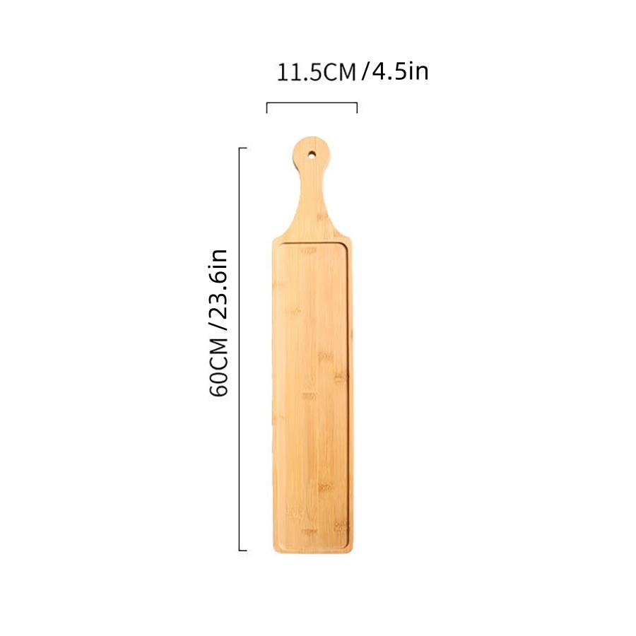 Wooden Serving Board With Handle for Kitchen Long Wooden Plate Fat Beef and Lamb Roll Tray Serving Plates Appetizer Wood Plates