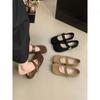 Retro Square Head Suede Ballet Single Shoes Women's Night Breeze Light Mouth Word with Soft Flat Mary Jane Shoes