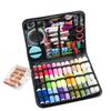 Sewing Kit: Assorted Needles, Threads, Pins, and Crochet Tools in Compact Home Box.