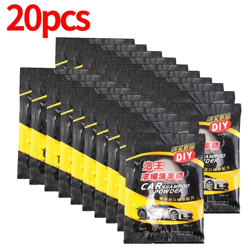 Car Washing Decontamination Concentrated Powder Strong Essence Foam Cleaner Shampoo Automobiles Windshield Wash Accessories