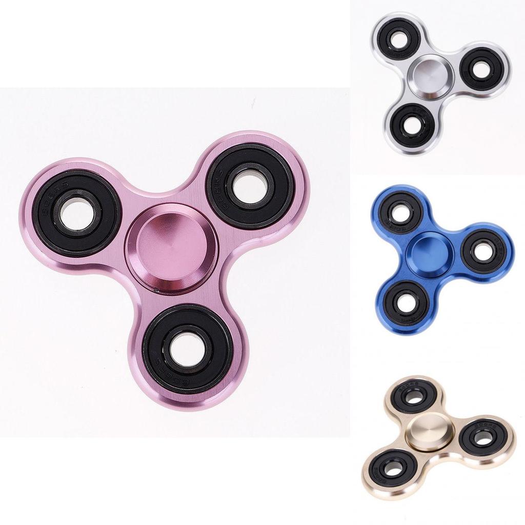 Premium Aluminum Alloy Tri-spinner Silent Bearing Metal Fidget Toy Stress Relief