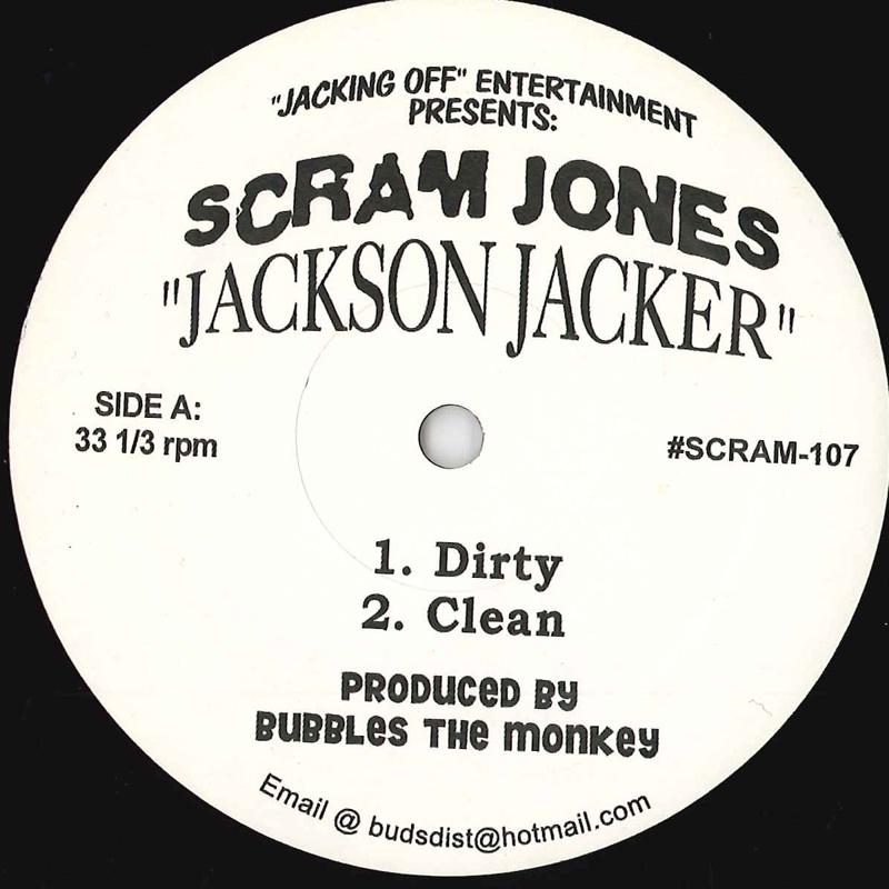 

12inch Record SCRAM JONES - Jackson Jacker SCRAM107 JACKING OFF ENT 2001 US Rap & Hip-Hop/R&B Used