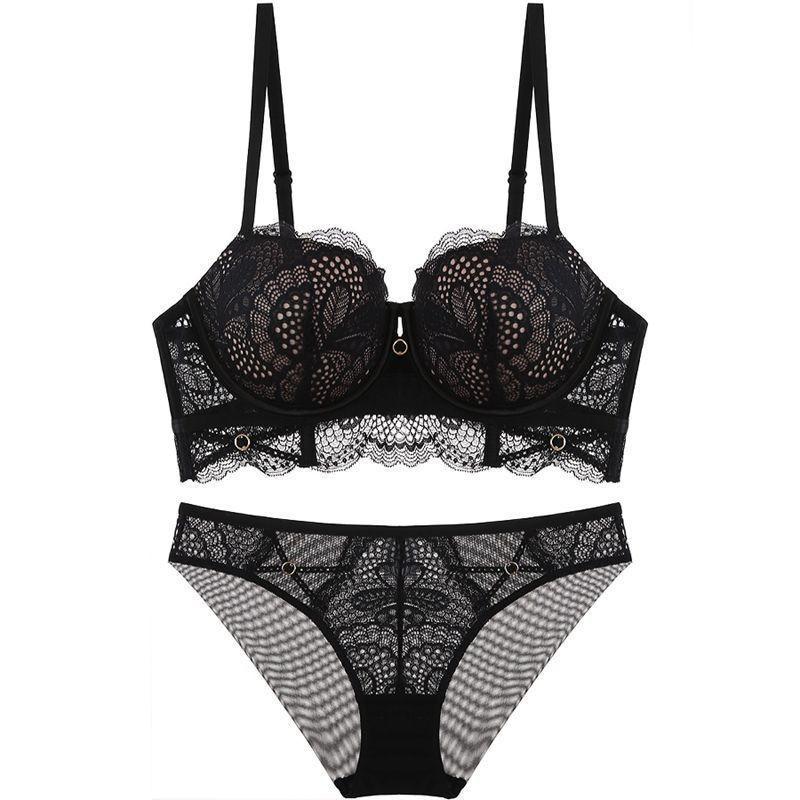 Räumungsverkauf Sexy Unterwäsche Französisch Kleine Brüste Sammeln Anti-Erschlaffen Große Größe Rot Nataljahr Spitze BH