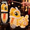 Cartoon Lion Dance Lantern Ancient Chinese Style Luminous Lantern Portable Lantern  Spring Festival