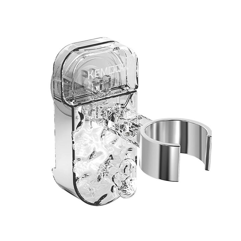 

Держатель для фена на присоске, не требующий сверления, держатель для фена для ванной комнаты, многофункциональный настенный кронштейн прозрачный