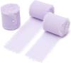 3 rolki 4 cm * 3 m ręcznie robiona wstążka w kolorze baby blue do pakowania prezentów wstążka z postrzępionymi krawędziami do dekoracji rzemieślniczych bukietów ślubnych