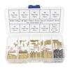 270pcs M2 Male Female Brass Spacer Standoff Screw Nut Assortment Kit Brass Standoffs And Stainless Steel Screw Kits