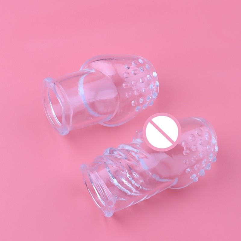 Penis Sleeve Male Masturbator Delay Lasting Glans Trainer Portable Stimulator Penis Massager Soft Adult games sex Erection Toys