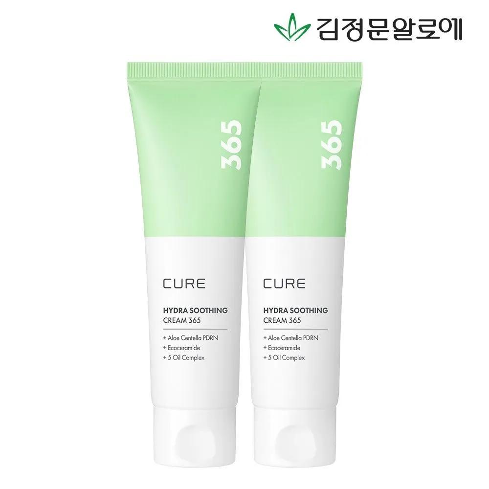 [CURE] Cure Aloe Cica PDRN Soothing Cream 365 80ml 2 Pieces