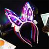 LED Christmas Antler Headband Reindeer Light Up Headband Luminous Hair Hoop Children Party Costume Cute Xmas Decoration 2024