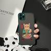 Pouzdro na telefon Neko Ramen Japan Cat Anime pro iPhone 13 11 Pro 12 7 XS MAX X XR SE2 8Plus Cool Clear Clear Hard Matte Cover Fundas