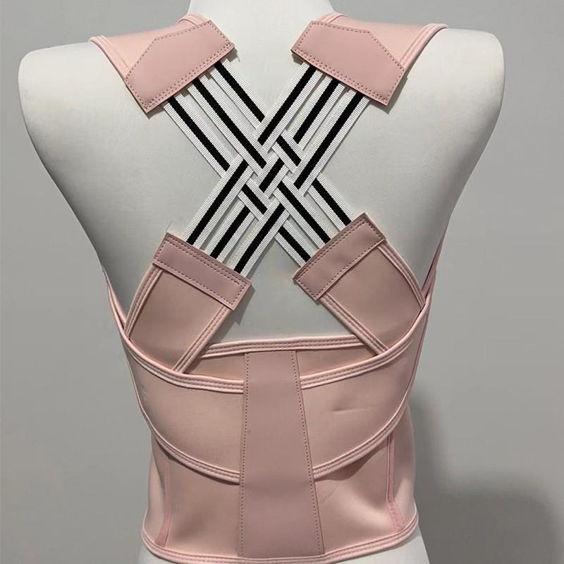 

Унисекс пояс-корректор осанки: Поддержка против сутулости, плеч и талии 3XL розовый