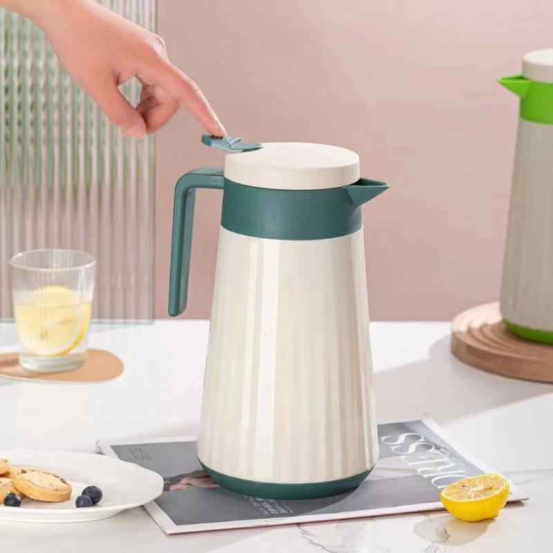 Large Capacity Glass-Lined Insulated Thermos Flask - Ideal for Home or Office