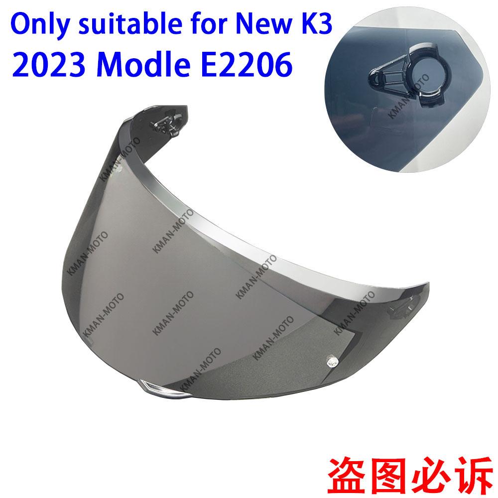 K3 Visor for AGV K3 Shield 2026 New Mold E2206 Photochromic Old K3 High Strength Sunscreen Capacete WindshielHelmet Visor Shield