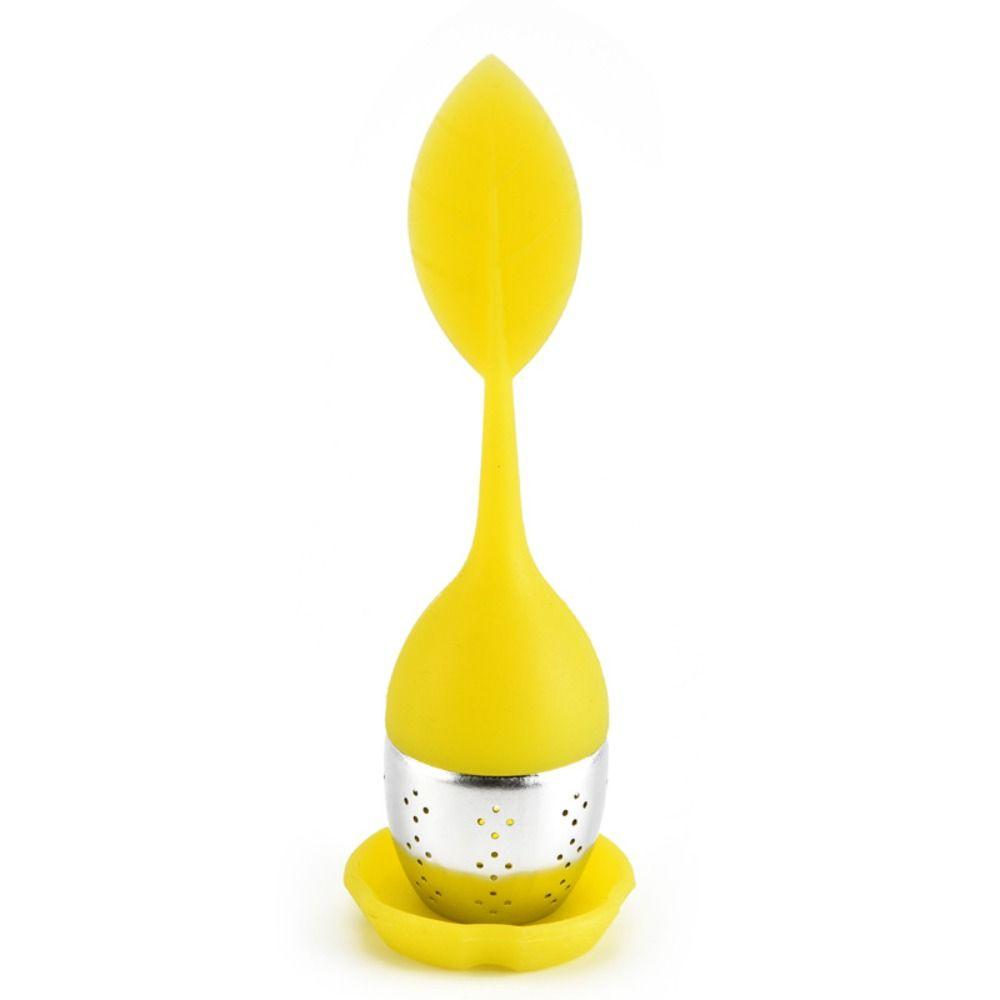 

Портативная ручка силиконовая офисная из нержавеющей стали заварник для листового чая чайный пакетик чайник для заваривания чая чайный фильтр жёлтый