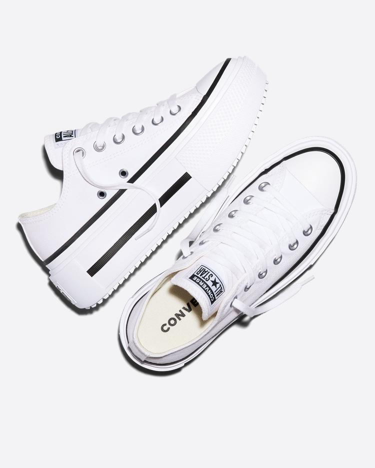 Men's Sneakers Converse Chuck Taylor All Star Lift Double Stack Low White Black White/Black/White