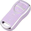 OFFCURVE Key Fob Cover for Nissan, Full TPU Protective Car Key Case Holder for Nissan Xterra Titan Armada Frontier Quest Sentra Infiniti FX35 FX45