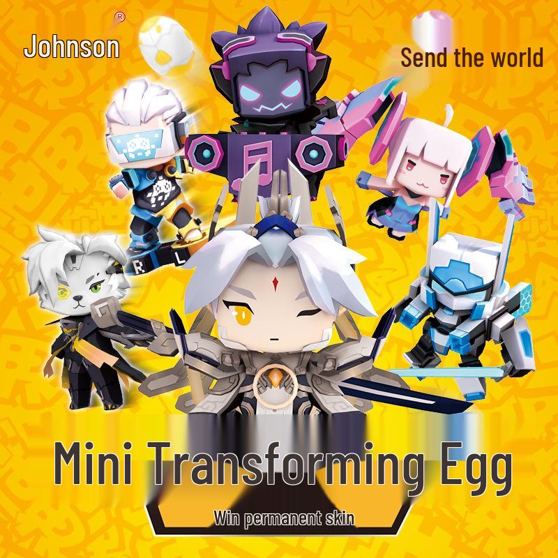

Mini World Raul Robot Egg Toy Set - Game Boy Action Figure Model