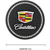 For Toyota Land 2pcs Silicon Car Cup Coasters Anti-slip Mats for Cadillac Escalade GT4 XT4 ATS XT5 CTS SRX XTS ELR BLS STS XLR EXT CT4 Styling
