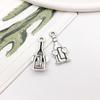 Red Wine Wheat Ear Pendant for DIY Tibetan Silver Jewelry: Earrings, Bracelet, Necklace