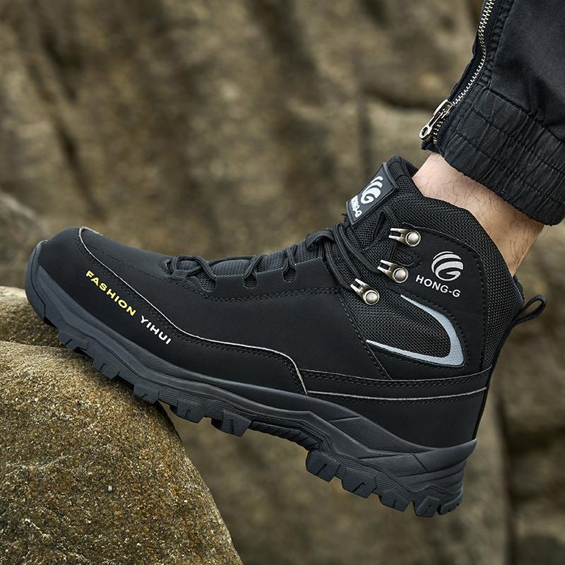 Steel Toe Boots Lightweight Waterproof Safety Shoes for Men Protective Footwear Puncture Proof Industrial Labor Protection Shoes