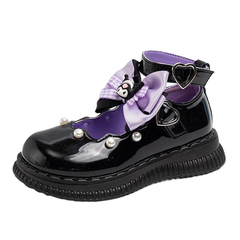 Girls' Leather Shoes 2025 Spring and Autumn New Girls' Sweet Bow Princess Shoes Children's Fashion Lolita Single Shoes Trend