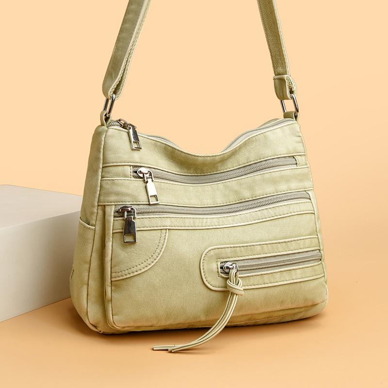 Mother Bag Women's Crossbody Bag Soft Leather Large Capacity Shoulder Bag