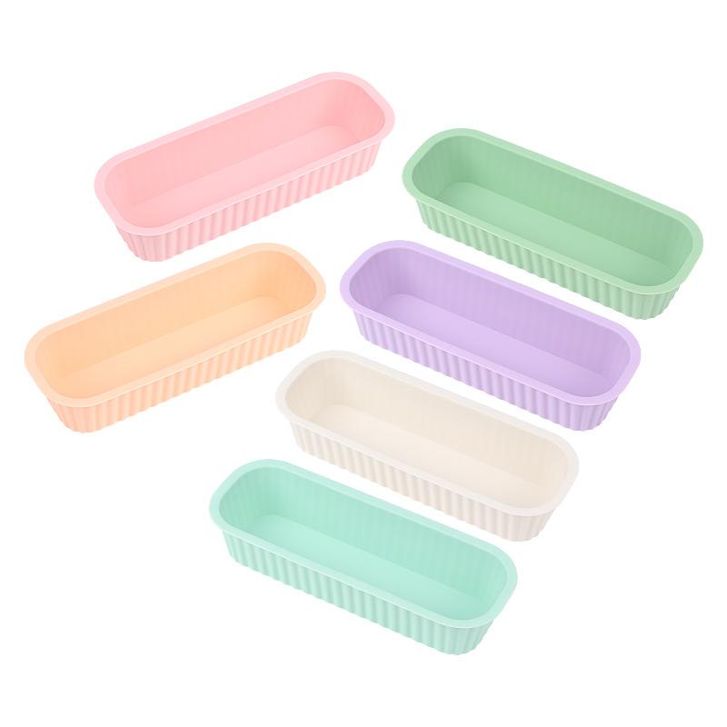 1 Pcs Silicone Rectangular Cake Mold Diy Ice Cube Tray Bread Pan Cake Toast Pancake Moulds Baking Molds Tools