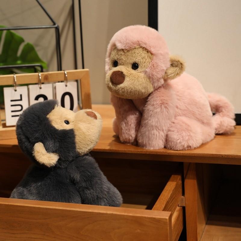 Doll Wave Monkey Hair Doll Baby Soothing Doll Plush Toy Gift 40cm Simulation