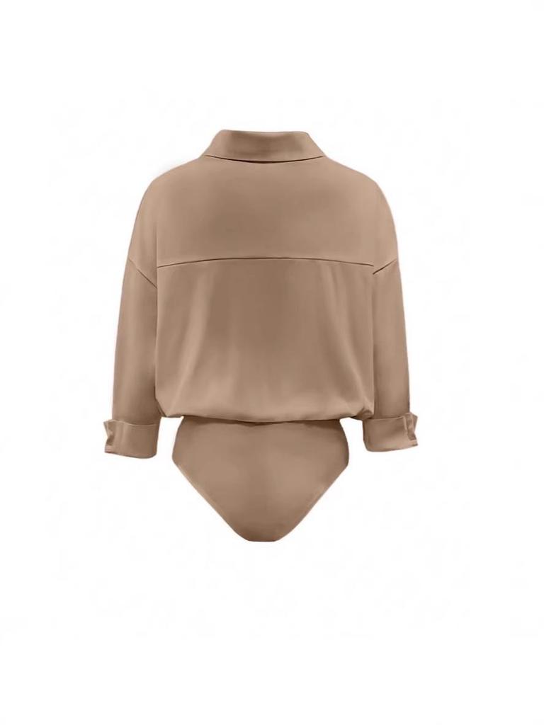 2026 European Fashion Slim-fit Mid-sleeve Women's Lapel Shirt