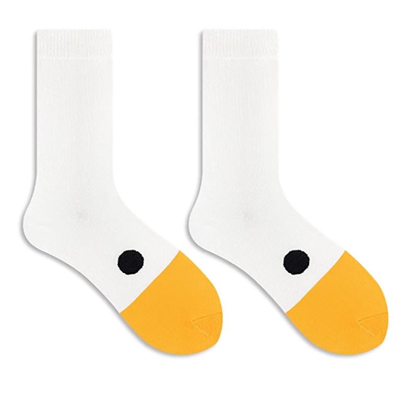 

New Funny Goose Duck Printed Socks Fashion Women Cartoon Animal Winter Warm Mid Tube Cotton Sock Sports Creative Casual Sox Gift