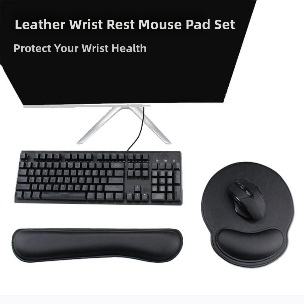 2Pcs/Set Non-Slip Ergonomic Mouse Pad Creative Wristband Mouse Mat Keyboard Hand Cushion  Desktop