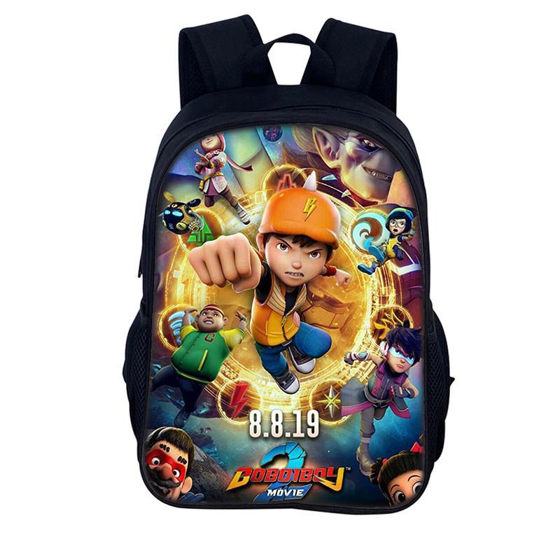 Elements Heroes Boboiboy Kids School Backpack With Durable Nylon Material For Elementary Students