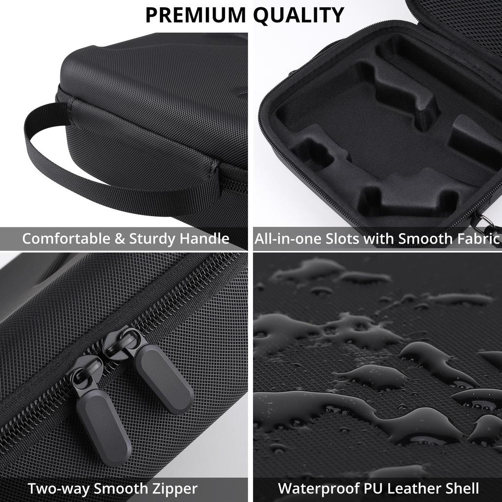 Osmo Mobile 7P Case, PU Leather Portable Shoulder Bag Storage for DJI Osmo Mobile 7 Pro/7 Gimbal Stabilizer and Accessories