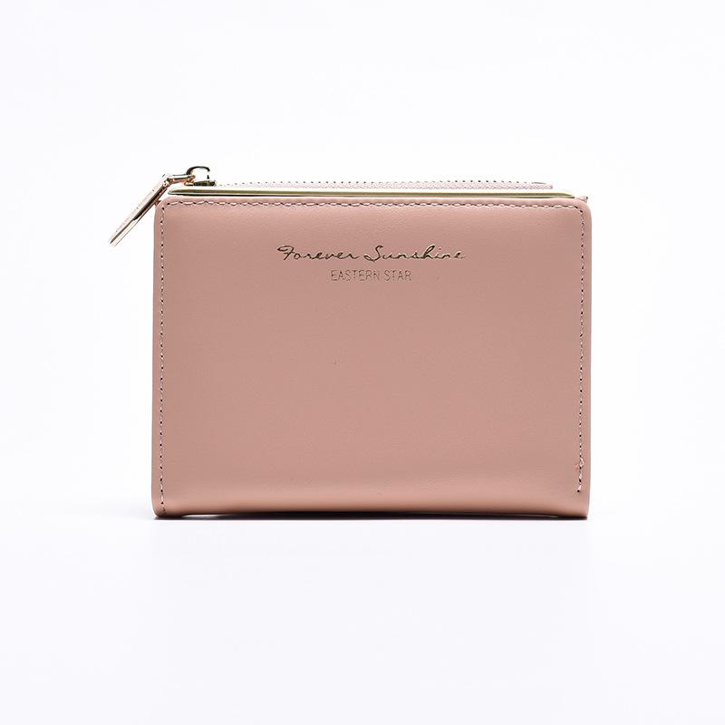 

Новый женский кошелек кошелек для девочек короткий на молнии простой кошелек для мелочи кошелек кошелек кошелек розовый