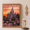 Diamond Painting 5D DIY Castle Scenery Diamond Painting Art Diamond Painting Kit Adult/Beginner Gift Idea Creative Home Decor