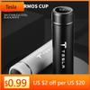 Autoaufkleber Tesla Tragbare Smarte Thermosflasche mit Temperaturanzeige Tasse Für Tesla Model 3 S X Y Stil Roadster Invader Coil